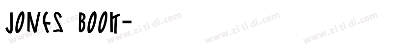 Jones Book字体转换